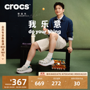 卡骆驰（CROCS）樊振东同款动感泡芙拼色洞洞鞋时尚百搭花园鞋沙滩鞋|214096 大气灰-1FT 37 /38(230mm)