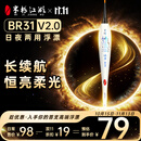 米极江湖新品BR31夜光漂升级款醒目硬尾浮漂日夜两用电子漂高灵敏鱼漂夜钓 BR31 青花瓷 -3号 吃铅:2.3g 自重:1.31g