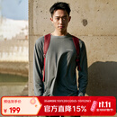 mont·bell 长袖t恤男户外春夏速干透气轻便纯色简约百搭上衣 1114688 DGY深灰色 M