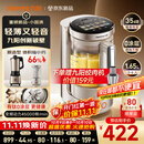 九阳（Joyoung）小体积破壁机有钛0涂层家用多功能辅食料理1.65L小圆满变频轻音榨汁豆浆机B50