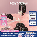 ROSYDOEDIAN 撇起系列波点发饰可爱黑白波点发箍发夹发圈发卡皮筋夹子头饰 波点发箍