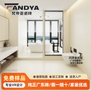 梵帝亚广东佛山瓷砖电视背景墙砖客厅地板砖奶油风58°闪净金丝绒柔光砖 FDY612JS12奶油黄【20㎡起拍 单拍不发】