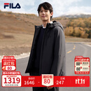 斐乐蓬蓬羽绒服|FILA防水透湿外套冬季商务休闲男装轻薄保暖连帽上衣 正黑色-BK L 175/96A/L