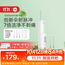米家小米立式冲牙器洗牙器水牙线 F300烟纱白创新散射脉冲4档模式牙齿冲洗器生日节日礼物