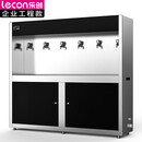 乐创（lecon）商用饮水机 35L不锈钢开水器 三级过滤饮水机 一开五温 LC-J-WY6H【企业厨房】