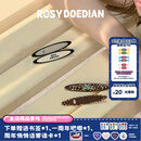ROSYDOEDIAN RDD撇起系列椭圆发夹 刘海侧边夹碎发整理对夹子前额发夹头饰 波点*2