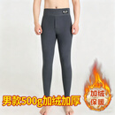 【专柜轻奢】26年秋冬新款加厚加绒羊羔绒男士高档打底裤可外穿 灰色【加绒加厚 无口袋】 2XL 【建议140-160斤】