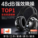 TA隔音耳罩防噪音睡觉侧睡眠专用头戴式专业降噪神器静音耳机工厂工业护耳 专业款-黑色