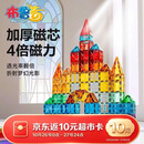 布鲁奇彩窗磁力片儿童玩具男孩3-6岁磁力积木拼装磁性早教1-3岁生日礼物