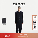 ERDOS【两件套】  翻领羊绒大衣男26年早秋新款鹅绒内胆马甲可拆卸 经典藏蓝 S 165/88A