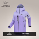 ARC'TERYX始祖鸟 RUSH JACKET GORE-TEX 防水 女子 滑雪滑雪夹克 ASTER / BLACK/山菀紫/黑色 S