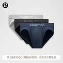 lululemon丨Always in Motion男士三角裤*3条 速干芯吸 LM9AYCS 黑/海军蓝/银滴灰 M