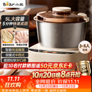 小熊（Bear）2026新款5L家用和面机 揉面机 厨师机 全自动多功能智能搅面机面包面粉发酵醒面打面一体HMJ-D50R6