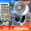 艾美特（AIRMATE）【天鹅MAX】空气循环扇直流变频家用大风力电风扇卧室轻音一级能效负离子净化语音落地扇 SRDI151