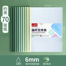 华杰（HUA JIE） 文件夹  高颜值渐变色抽杆夹学生试卷资料夹 加厚A4文件夹【20个装】  绿色 水滴杆特厚款