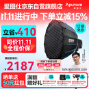 爱图仕（Aputure）艾蒙拉 Halo 300x 直播补光灯 300W双色温常亮灯 视频拍照打光灯 专业摄影补光灯 90深抛柔光套装