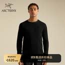 ARC'TERYX始祖鸟 HALLAM MERINO WOOL CREW 男子 羊毛针织衫 Black/黑色 M