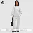 lululemon丨Loungeful女士经典剪裁高腰运动裤 *拉绒 *亚洲版型 LW5IDNA 杂色核心超浅灰 S