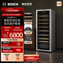 博世（BOSCH）【专业红酒柜】96支317L家用办公室冷藏柜智能控湿抗紫外线减震降噪玻璃门展示柜电脑控温葡萄酒柜