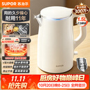 苏泊尔（SUPOR）电水壶烧水壶 1.5L小容量热水壶 304不锈钢健康内胆 双层防烫 电热水壶 SW-15T80A