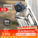乐扣乐扣（LOCK&LOCK）小水库大容量塑料运动水杯户外冷水壶刻度把手男女杯子2.2L灰色