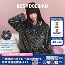 ROSYDOEDIAN不好意思系列 波点情侣款家居服家居裙可外穿翻领睡衣长袖 家居服 M