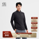 KOLON SPORT【预售】/可隆户外休闲衣 男士接触凉感UPF40+微拉绒长袖T恤 LHZT6AN045-BK 黑色 XL 180/100A