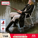 HUNTER雨靴户外露营女鞋惠灵顿经典英伦防水防滑骑士靴女长筒女靴高筒靴 哑光黑色/BLK 38