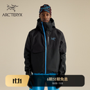 ARC'TERYX始祖鸟 SIDEWINDER JACKET GORE-TEX 男子 滑雪夹克 Black / Aquaculture AC/黑色/潮汐蓝 M