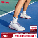 威尔胜（Wilson）女子RUSH PRO 4.5稳定系列运动训练专业竞技网球鞋 【白色/紫色】WRS335510 38 -US 7