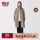 MUJI女式不易沾水可折叠风帽长大衣风衣女装外套26年秋冬新品BD13QC6A 米色 S  (155/80A)