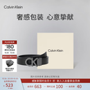 Calvin KleinJeans男真皮商务休闲ck双面字母带头牛皮革腰带皮带 003-太空黑 90cm