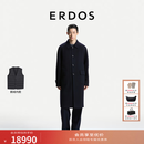 ERDOS【两件套】  翻领羊绒大衣男26年早秋新款鹅绒内胆马甲可拆卸 经典藏蓝 S 165/88A
