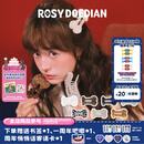 ROSYDOEDIAN撇起系列 骨头抓夹醋酸发夹女生发饰百搭头发装饰ins风配饰饰品 黑底白波点（大号）