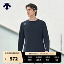 迪桑特（DESCENTE）【预售】TRAINING系列综训男士薄绒亲肤舒适圆领长袖T恤新品 NV-藏青色 L (175/96A)