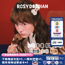 ROSYDOEDIAN撇起系列 骨头抓夹醋酸发夹女生发饰百搭头发装饰ins风配饰饰品 黑底白波点（大号）