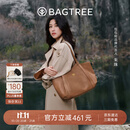 BAGTREE包包树【朱珠同款】晚枫包植鞣牛皮大容量托特单肩斜挎包生日礼物