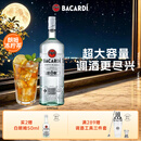 百加得（Bacardi）百加得 洋酒 调酒基酒 白朗姆酒 1000ml双十一