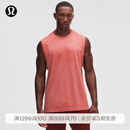 lululemon丨Metal Vent Tech™ 男士运动背心 芯吸透湿 LM1364S 炽樱橙/都市沙棕 M