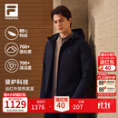 FILA 斐乐轻薄羽绒服|防泼水外套2026冬季新款商务通勤男装保暖上衣 正黑色-BK L 175/96A/L