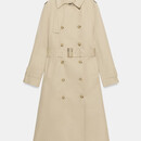 ZARA 新款 ZW 系列配腰带风衣 00518241743 驼色 S (165/84A)