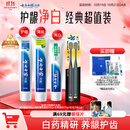 云南白药牙膏口腔护理经典套装 护龈亮白祛渍 清新口气3支装535g+牙刷2支