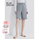 BLUE ERDOS短裤女早秋明线设计休闲短裤西裤职业装B236M5010 中灰 S 160/64A