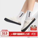 斐乐舒迈丨FILA勃肯鞋女鞋夏季日常穿搭外穿拖鞋穿脱便捷一脚蹬休闲鞋 豆腐白-TF 38