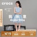 卡骆驰（CROCS）白鹿同款复古小鲸鱼耀饰小海豚洞洞鞋时尚女鞋百搭沙滩鞋|213218 水汽冰-5EA 36 /37(230mm)