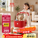 babycare婴儿学步车9个月以上宝宝多功能平衡车防翻助步手推车 耀光红