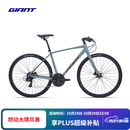 捷安特（GIANT）Escape 1成人男城市休闲通勤24速健身平把公路自行车 全消光灰蓝 700Cx430MM S建议162-172cm