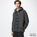 优衣库连帽拉链运动开衫/长袖男装女装/外套卫衣/运动衫486119 08 深灰色 M