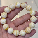 琥派【一物一图一证】天然蜜蜡手串 男士款手链 瓷白蜡白花蜡 无杂裂 瓷白花手串 29克 15毫米