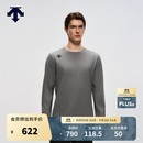 迪桑特（DESCENTE）【预售】TRAINING系列综训男士薄绒亲肤舒适圆领长袖T恤新品 CC-炭灰色 L (175/96A)